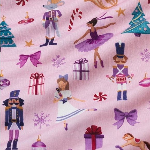 Little Sleepies Pink Nutcracker Print Dress - Picture 4 of 5